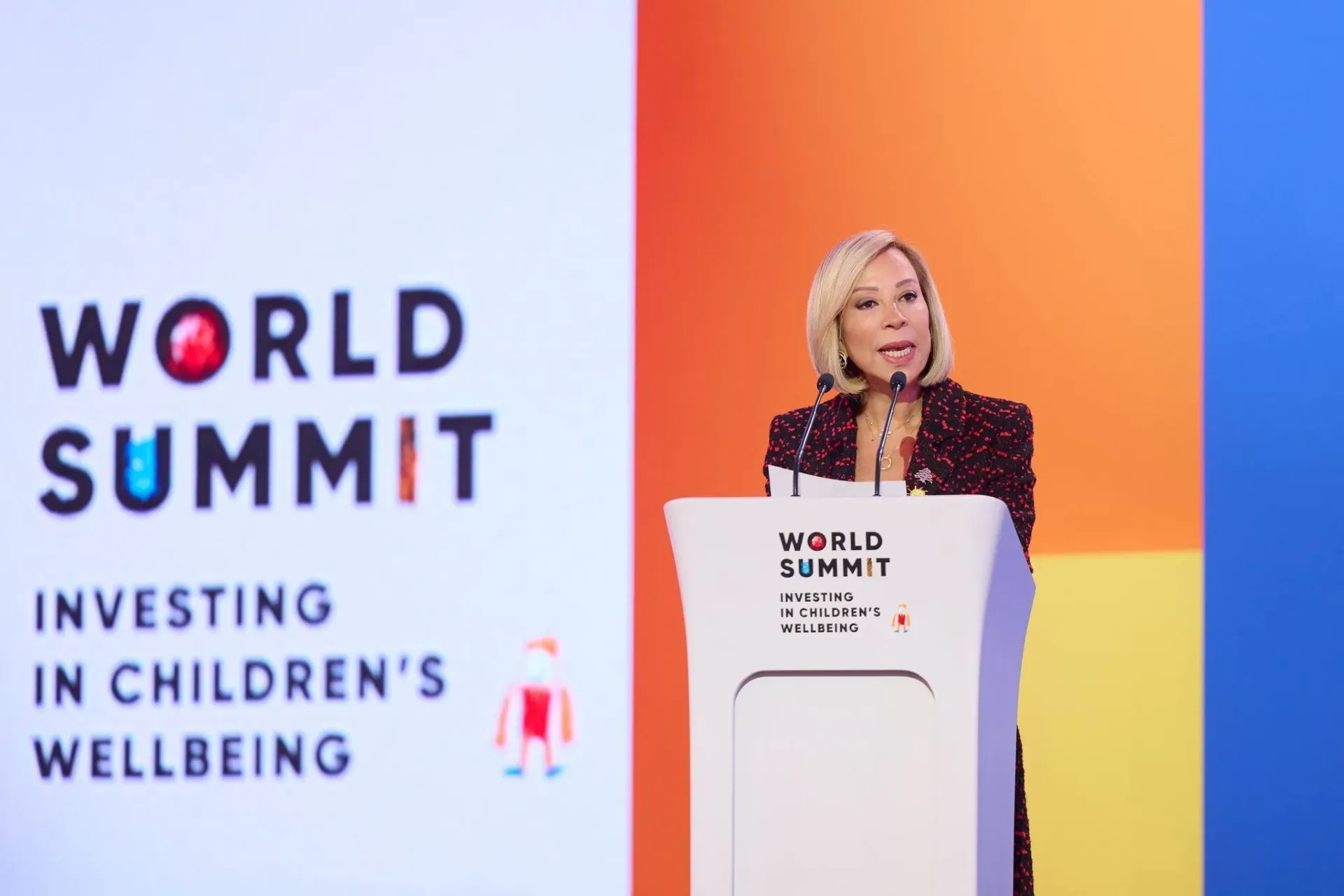 Lebanon’s First Lady at the Children’s Well-Being Summit in Uzbekistan: Investing in Children Is Investing in the Future of Society