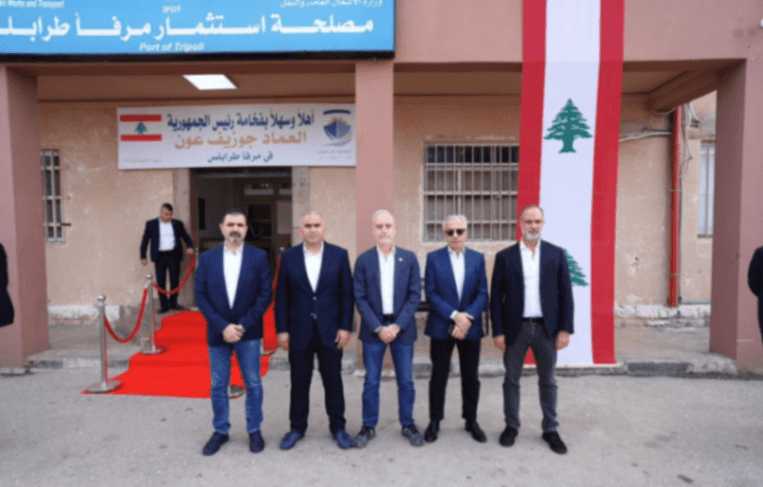 عون يزور موقع المركز الصناعي اللوجستي للمنطقة الاقتصادية الخاصة في طرابلس