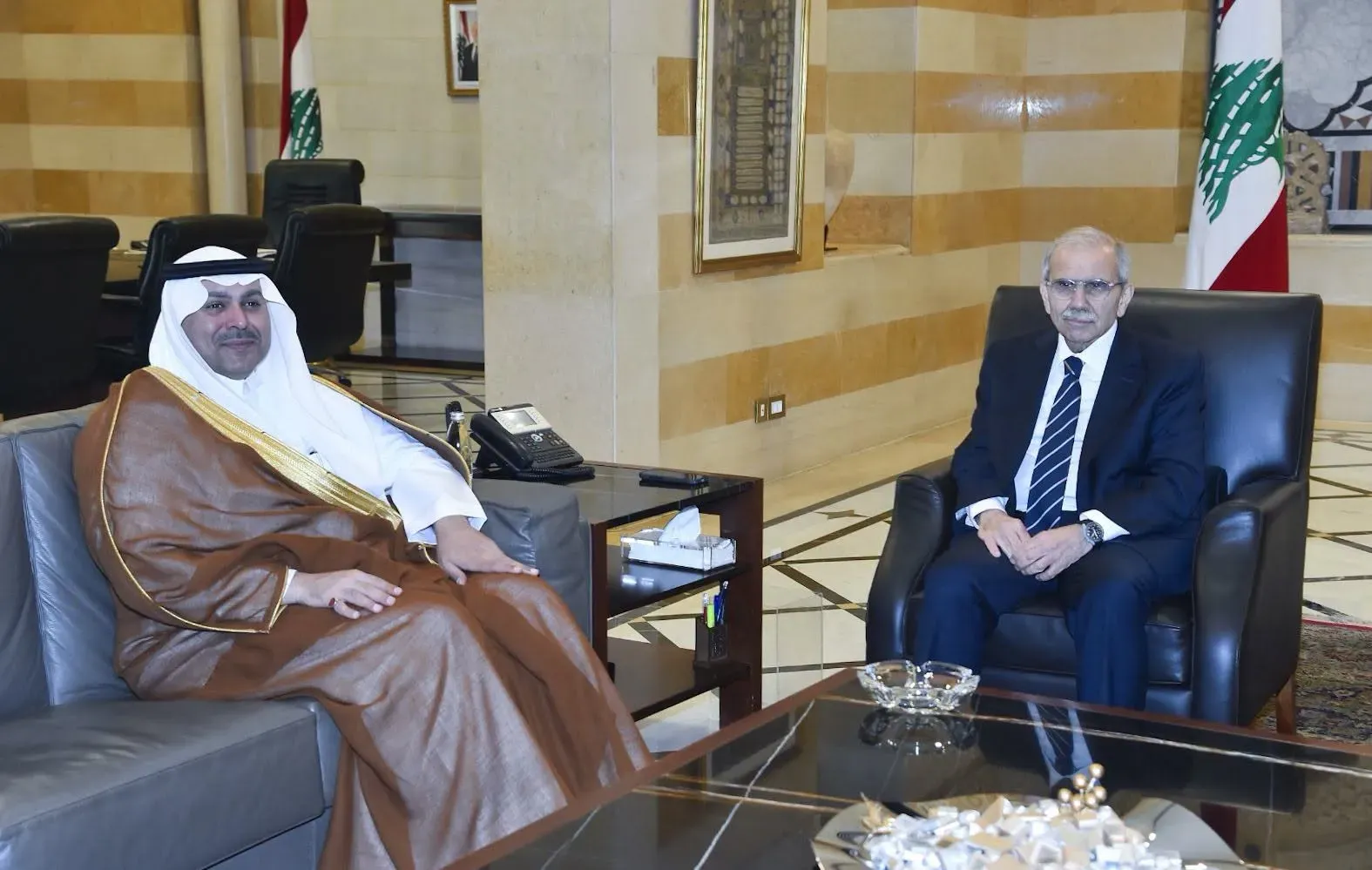 Salam met Riza and the Saudi and Iraqi ambassadors